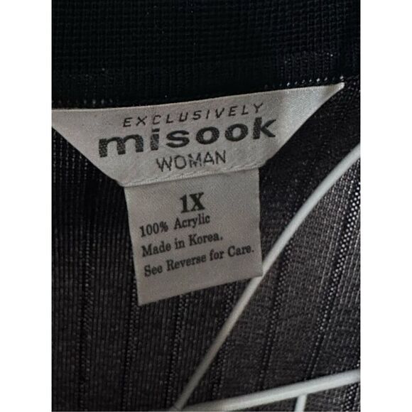 GREAT CONDITION EXCLUSIVELY MISOOK Duster Long Cardigan Jacket 1X RETAILS $498 B - Picture 9 of 10